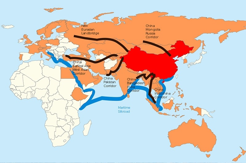 The One Belt One Road map impressively showcases the extensive reach of China’s New Silk Road.